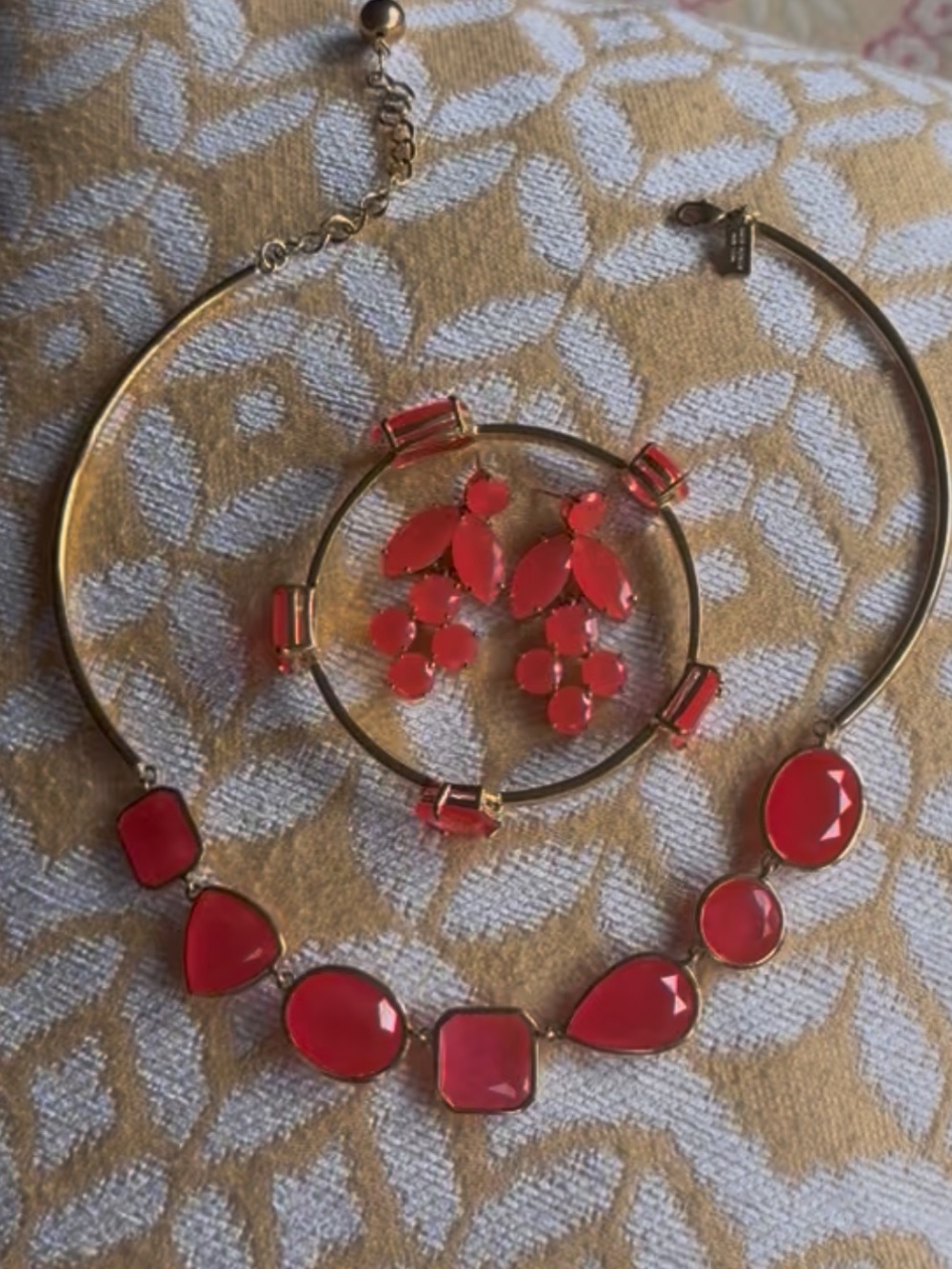 Kate Spade Necklace, Bracelet, and Matching Earring Set